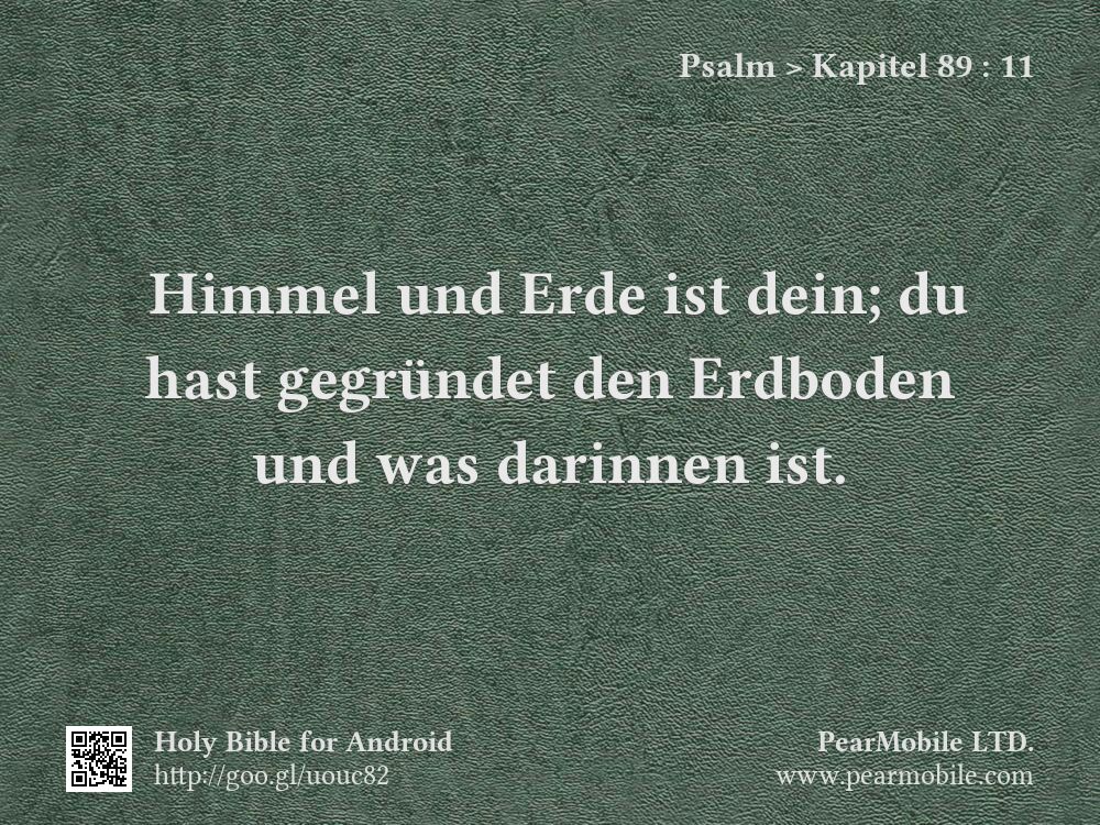 Psalm, Kapitel 89:11